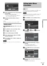 Preview for 87 page of Sony HES-V1000 - Home Entertainment Server Operating Instructions Manual