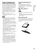 Preview for 15 page of Sony Hi-MD WALKMAN MZ-RH1 Operating Instructions Manual