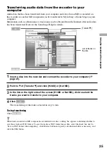 Preview for 25 page of Sony Hi-MD WALKMAN MZ-RH1 Operating Instructions Manual