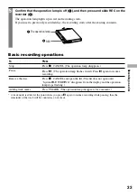 Preview for 33 page of Sony Hi-MD WALKMAN MZ-RH1 Operating Instructions Manual