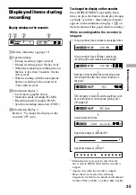 Preview for 35 page of Sony Hi-MD WALKMAN MZ-RH1 Operating Instructions Manual