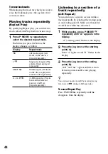 Preview for 44 page of Sony Hi-MD WALKMAN MZ-RH1 Operating Instructions Manual