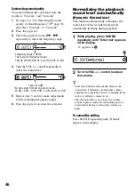 Preview for 46 page of Sony Hi-MD WALKMAN MZ-RH1 Operating Instructions Manual