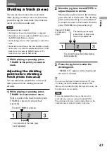 Preview for 47 page of Sony Hi-MD WALKMAN MZ-RH1 Operating Instructions Manual