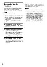 Preview for 48 page of Sony Hi-MD WALKMAN MZ-RH1 Operating Instructions Manual