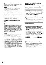 Preview for 52 page of Sony Hi-MD WALKMAN MZ-RH1 Operating Instructions Manual