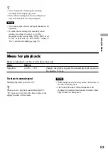 Preview for 53 page of Sony Hi-MD WALKMAN MZ-RH1 Operating Instructions Manual