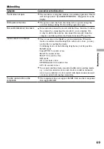 Preview for 69 page of Sony Hi-MD WALKMAN MZ-RH1 Operating Instructions Manual