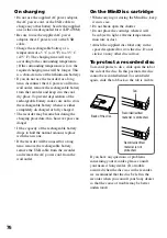 Preview for 76 page of Sony Hi-MD WALKMAN MZ-RH1 Operating Instructions Manual