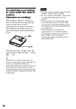 Preview for 38 page of Sony Hi-MD Walkman MZ-RH10 Operating Instructions Manual