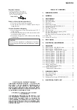 Preview for 3 page of Sony Hi-MD Walkman MZ-RH10 Service Manual