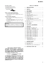 Предварительный просмотр 3 страницы Sony Hi-MD Walkman MZ-RH910 Service Manual