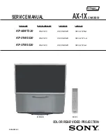 Preview for 2 page of Sony Hi-Scan KP-51WS520 Service Manual