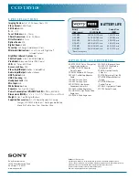 Preview for 2 page of Sony Hi8 Handycam Vision CCD-TRV108 Specification Sheet