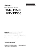 Preview for 1 page of Sony HKC-T1500 Operation Manual