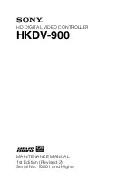 Sony HKDV-900 Maintenance Manual preview