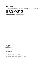 Sony HKSP-313 User Manual preview