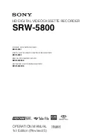 Sony HKSR-5803HQ Operation Manual предпросмотр