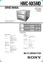 Sony HMC-NX5MD Service Manual preview