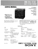 Предварительный просмотр 1 страницы Sony HMK-V102 Service Manual