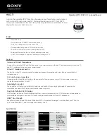 Preview for 1 page of Sony HMZ-T1 Specifications