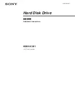 Sony HSBK-X201 Installation Instructions Manual preview