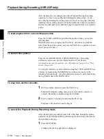 Preview for 30 page of Sony HSR-1 Operating Instructions Manual