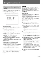 Preview for 93 page of Sony HSR-X200 Operating Instructions Manual