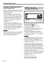 Preview for 94 page of Sony HSR-X200 Operating Instructions Manual