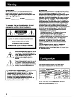 Preview for 2 page of Sony HST-D107 Operating Instructions Manual