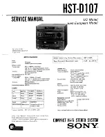 Sony HST-D107 Service Manual предпросмотр