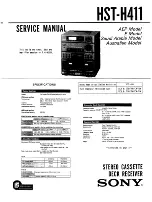 Sony HST-H411 Service Manual предпросмотр