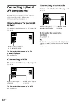 Preview for 12 page of Sony HST-SE581 Operating Instructions Manual