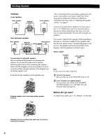 Preview for 8 page of Sony HT-1200D - Home Theater In A Box Operating Instructions Manual