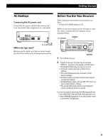 Предварительный просмотр 9 страницы Sony HT-1200D - Home Theater In A Box Operating Instructions Manual