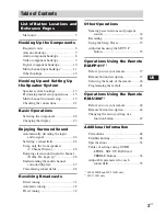 Preview for 3 page of Sony HT-1700D Operating Instructions Manual