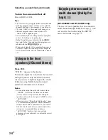 Preview for 26 page of Sony HT-1700D Operating Instructions Manual