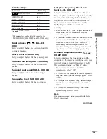 Preview for 29 page of Sony HT-1700D Operating Instructions Manual