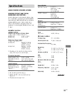 Preview for 51 page of Sony HT-1700D Operating Instructions Manual