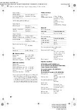 Preview for 56 page of Sony HT-5950DP Operating Instructions Manual