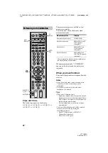 Предварительный просмотр 30 страницы Sony HT-7100DH Operating Instructions Manual