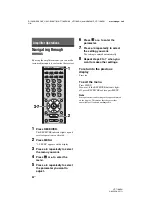 Предварительный просмотр 38 страницы Sony HT-7100DH Operating Instructions Manual