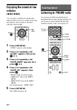 Предварительный просмотр 36 страницы Sony HT-AF5 Operating Instructions Manual