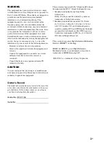 Предварительный просмотр 3 страницы Sony HT-CT100 Operating Instructions Manual