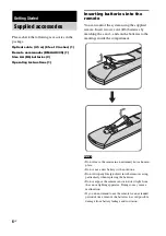 Предварительный просмотр 6 страницы Sony HT-CT100 Operating Instructions Manual