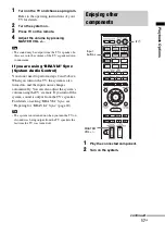 Предварительный просмотр 17 страницы Sony HT-CT150 Operating Instructions Manual