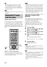 Предварительный просмотр 22 страницы Sony HT-CT150 Operating Instructions Manual