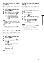 Предварительный просмотр 33 страницы Sony HT-CT150 Operating Instructions Manual