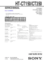 Sony HT-CT150 Service Manual preview