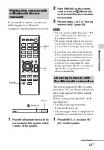 Предварительный просмотр 27 страницы Sony HT-CT260 Operating Instructions Manual